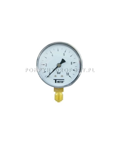 Manometr 1/4" dolny 0-10 bar